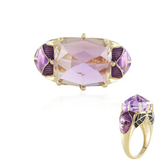 Anillo en plata con Amatista Rosa de Francia (Adela Silber)