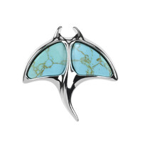 Colgante en plata con Turquesa