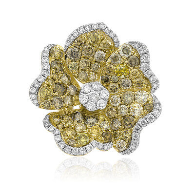 Anillo en oro con Diamante fancy SI2 (CIRARI)
