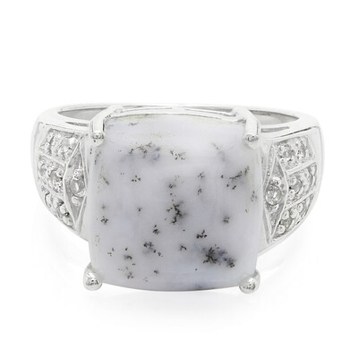 Anillo en plata con Ágata dendrítica
