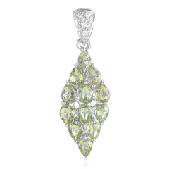 Colgante en plata con Turmalina cuprífera
