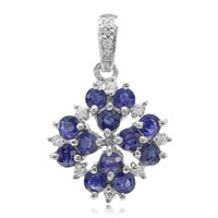 Colgante en plata con Zafiro de Kanchanaburi