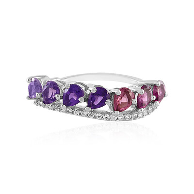 Anillo en plata con Amatista