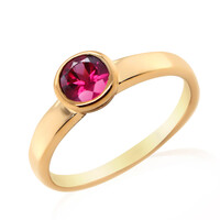 Anillo en plata con Rodolita
