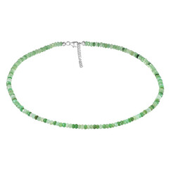 Collar en plata con Crisoprasa