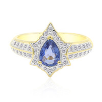 Anillo en oro con Zafiro de Ceilán