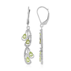 Pendientes en plata con Peridoto