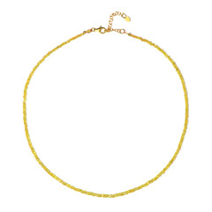 Collar en plata con Zafiro amarillo