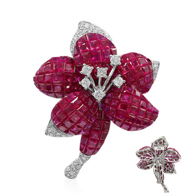 Broche en oro con Rubí de Birmania (Estée Collection)