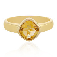 Anillo en plata con Citrino