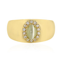 Anillo en plata con Crisoberilo ojo de gato