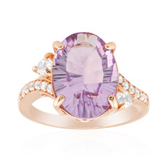 Anillo en plata con Amatista de Bolivia
