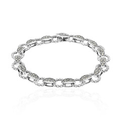 Brazalete en plata con Marcasita
