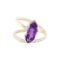 Anillo en oro con Amatista de Siberia (de Melo)