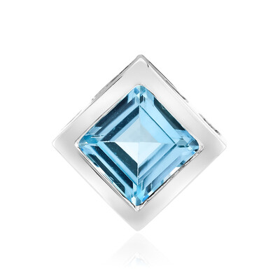 Colgante en plata con Topacio azul cielo (MONOSONO COLLECTION)