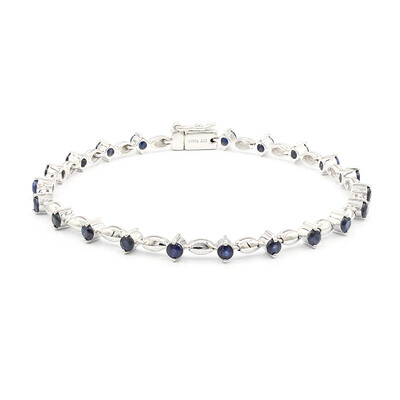 Brazalete en plata con Zafiro azul