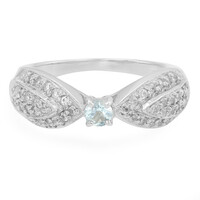 Anillo en plata con Aguamarina Sao Domingos