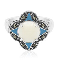 Anillo en plata con Ópalo blanco