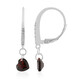 Pendientes en plata con Granate