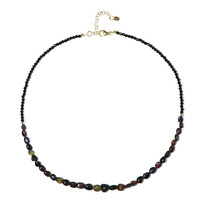 Collar en plata con Espinela negra