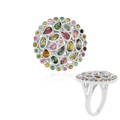 Anillo en plata con Turmalina