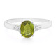 Anillo en plata con Turmalina cuprífera