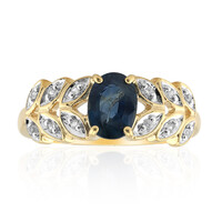 Anillo en oro con Zafiro de Kanchanaburi