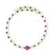 Brazalete en acero con Rubí de Mozambique (Riya)