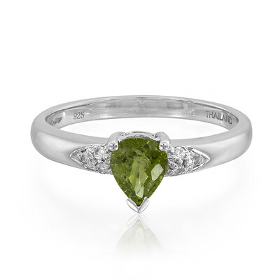 Anillo en plata con Turmalina Paraíba
