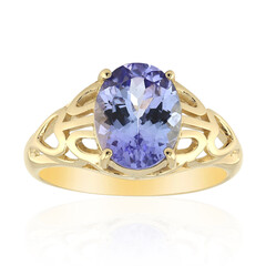 Anillo en oro con Tanzanita sin calentar