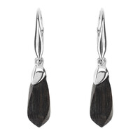 Pendientes en plata con Roble palustre