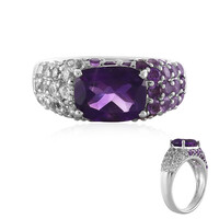 Anillo en plata con Amatista