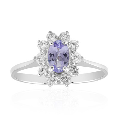 Anillo en plata con Tanzanita