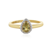 Anillo en oro con Tanzanita amarilla