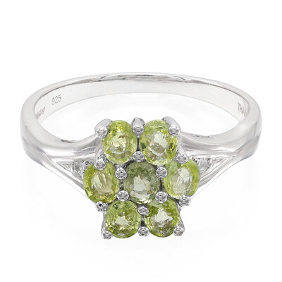 Anillo en plata con Turmalina Paraíba