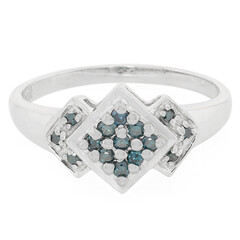 Anillo en plata con Diamante fantasía
