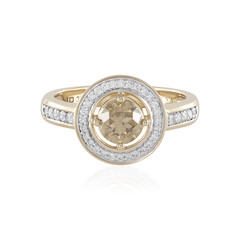 Anillo en oro con Diamante chocolate I2 (SUHANA)