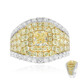 Anillo en oro con Diamante amarillo SI2 (CIRARI)