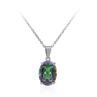 Collar en plata con Cuarzo místico