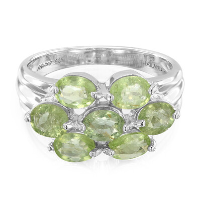 Anillo en plata con Turmalina Paraíba