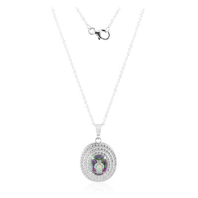 Collar en plata con Cuarzo místico