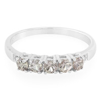 Anillo en plata con Granate de Tanzania de color cambiante