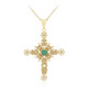 Collar en plata con Esmeralda de Brasil