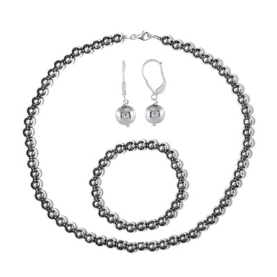 Set en plata con Diamante plateados