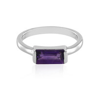 Anillo en plata con Amatista de Zambia
