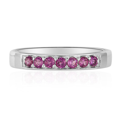 Anillo en plata con Rodolita