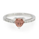 Anillo en plata con Apatita roja