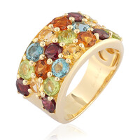 Anillo en plata con Peridoto (de Melo)
