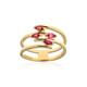 Anillo en oro con Espinela roja de Birmania (de Melo)
