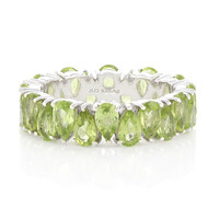 Anillo en plata con Peridoto